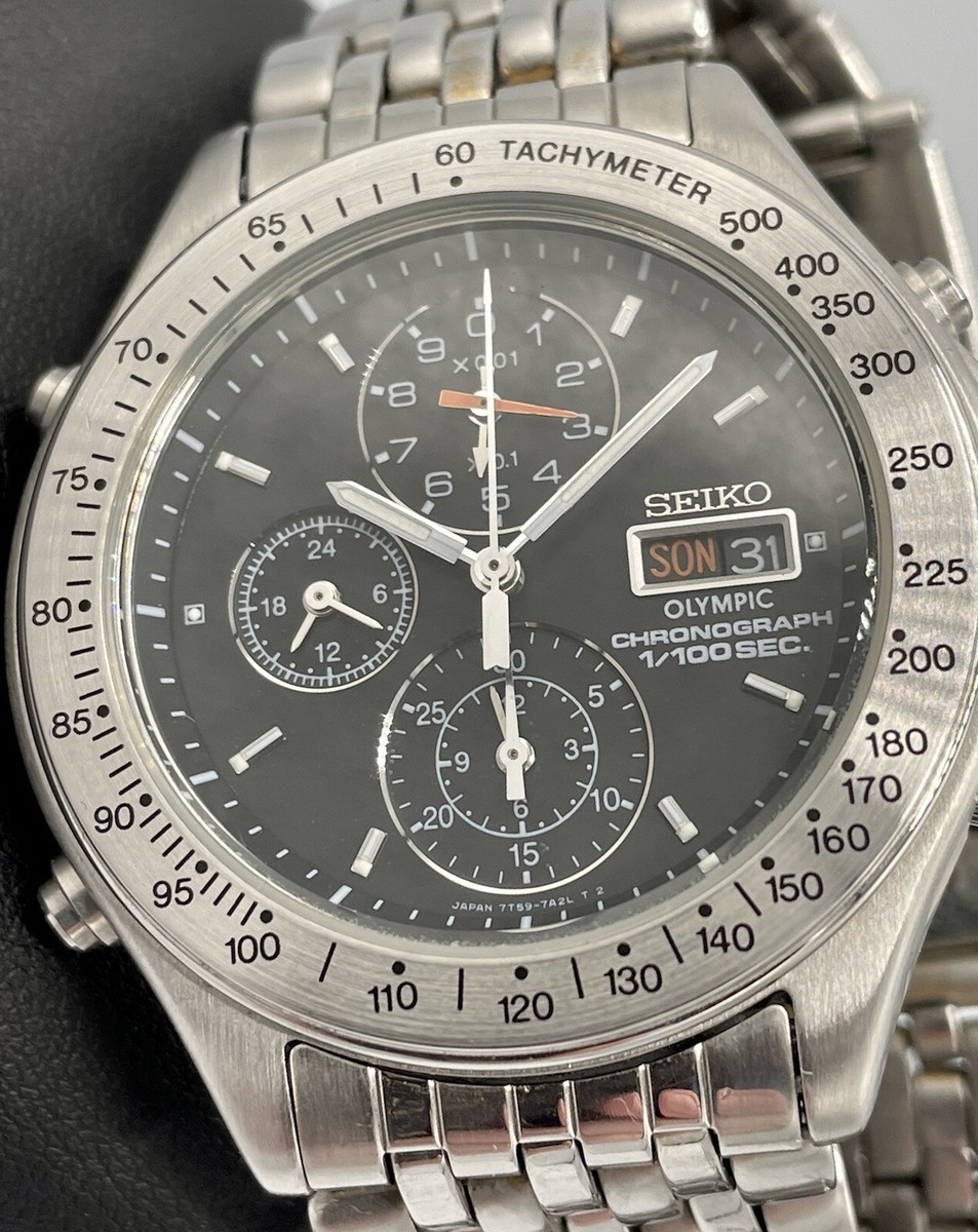 EXTREMELY RARE SEIKO OLYMPIC CHRONOGRAPH 7T59-7A20 Steel EXTREMELY RARE SEIKO OLYMPIC CHRONOGRAPH 7T59-7A20 Steel