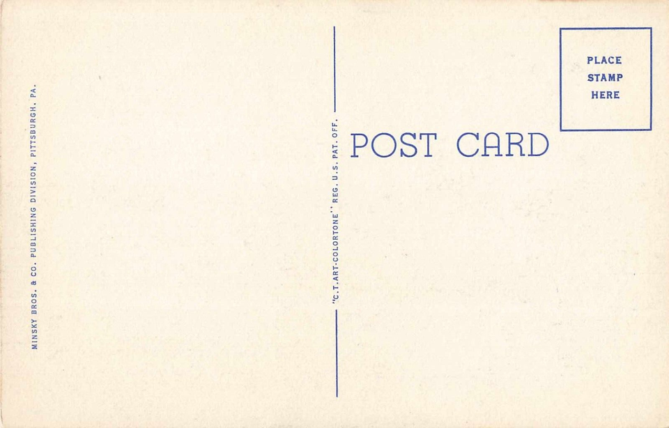 Postcard Pennzoil Refinery Rouseville near Oil City, PA Linen Unposted