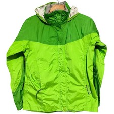 Marmot Kids Size L Green Hooded Nylon PreCip Rain Jacket Wind Breaker