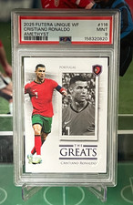 2025 Futera Unique World Football #116 Cristiano Ronaldo Amethyst /30 PSA 9