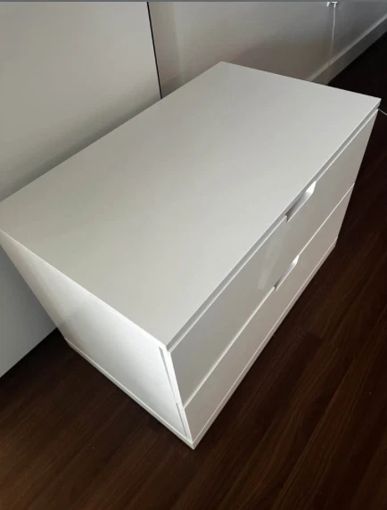 IKEA Nordli Modular 2 Cajones Blanco Cofre 31 1/2” W x 18 1/2” D x 17 3/4” H Foto 3 de 4