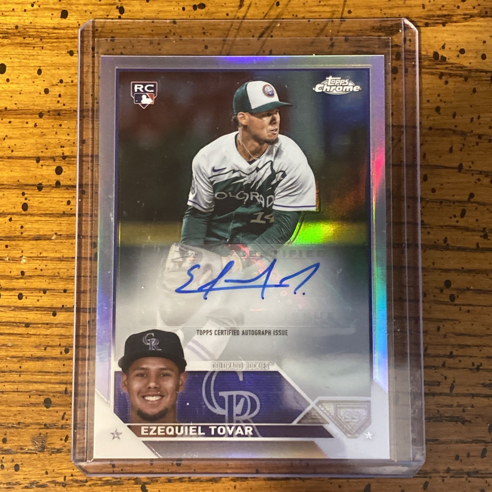 EZEQUIEL TOVAR 2023 Topps Chrome Update Refractor /499 #AC-ET Rookie Auto RC