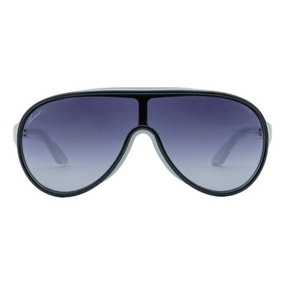 Gucci GG 3514 White Shield Gradient Logo Aviator Sunglasses | eBay