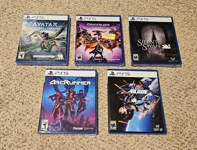 Lot of Five PS5 Games! Stellar Blade, Avatar, Dragon Age (READ DESCRIPTION)