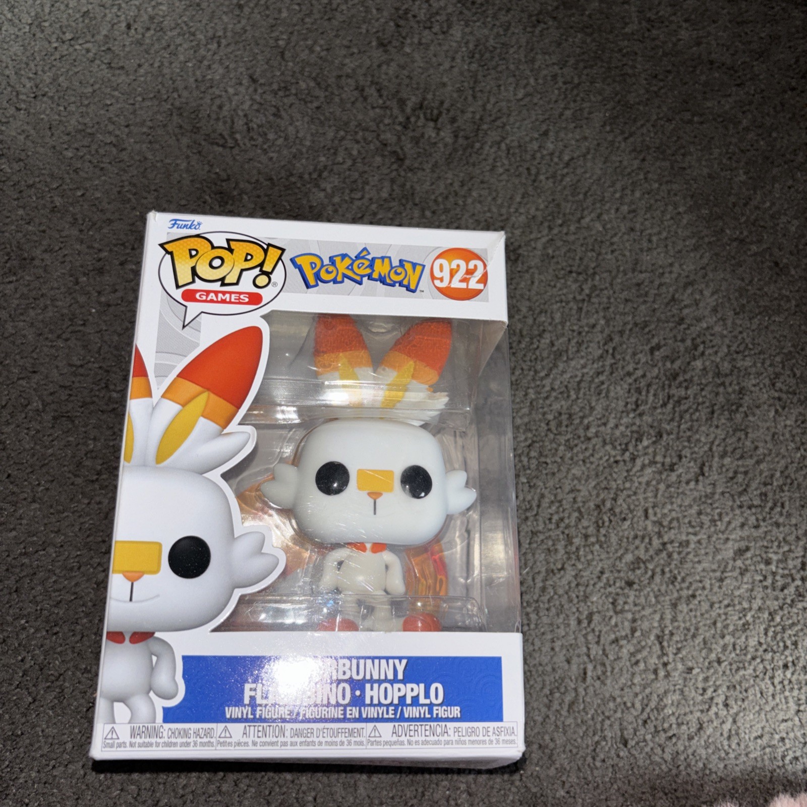 Figura Vinilo Pokemon Funko POP Scorbunny NUEVO