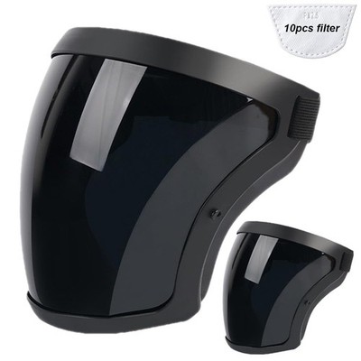 2 Pack Plastic Face Shield Full Safety Face Protection Equipment With For Unisex