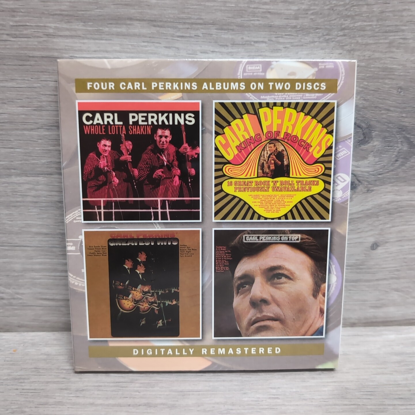 Carl Perkins 4 Albums On 2 Discs Whole Lotta Shakin'/ King of Rock/ Greatest Hit