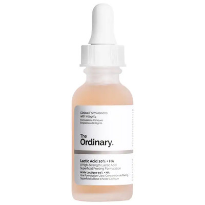 The Ordinary Lactic Acid 10% + HA 2% High-Strength Exfoliating Serum for Uneven