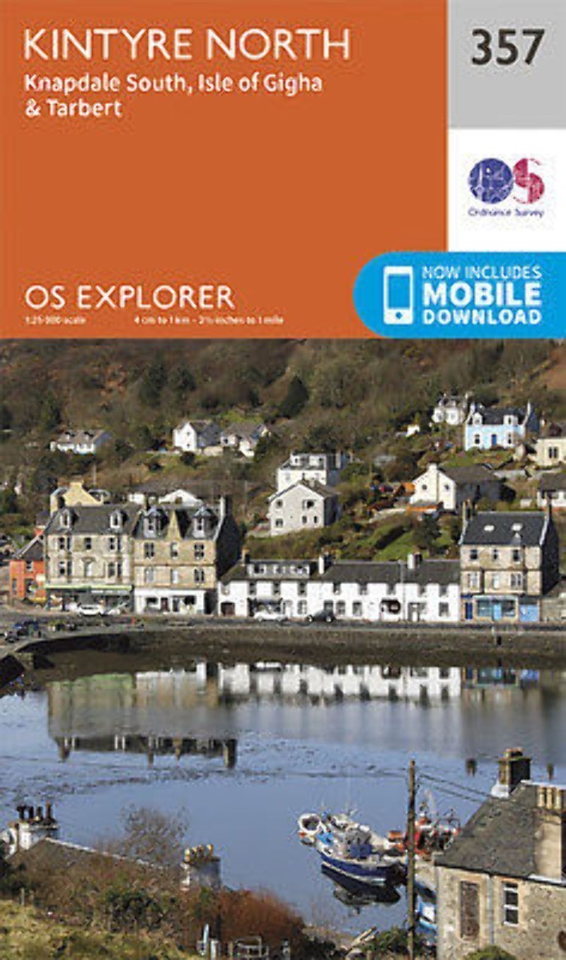 Kintyre North Explorer Map 357 Ordnance Survey