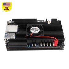 Metal Case Shell w/ Fan Active Passive Cooling Radiator Heatsink for Orange Pi 5