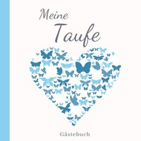 GäStebuch Taufe Jungen 100 Seiten Fotoalbum Taufgeschenk Erinnerungsbuch