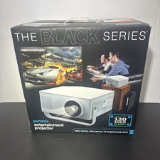 Portable Home Theater Projector 120" Entertainment DVD Videos Games Black Series