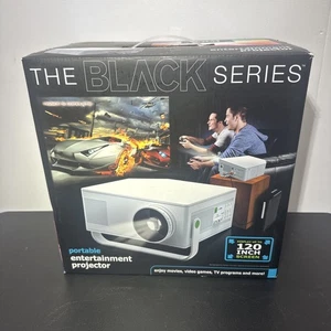 Projecteur de théâtre domestique portable 120" Divertissement DVD Jeux vidéo Noir Series