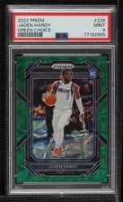 2022-23 Panini Prizm Choice Green Prizm 2/8 Jaden Hardy #226 PSA 9 MINT 14t3
