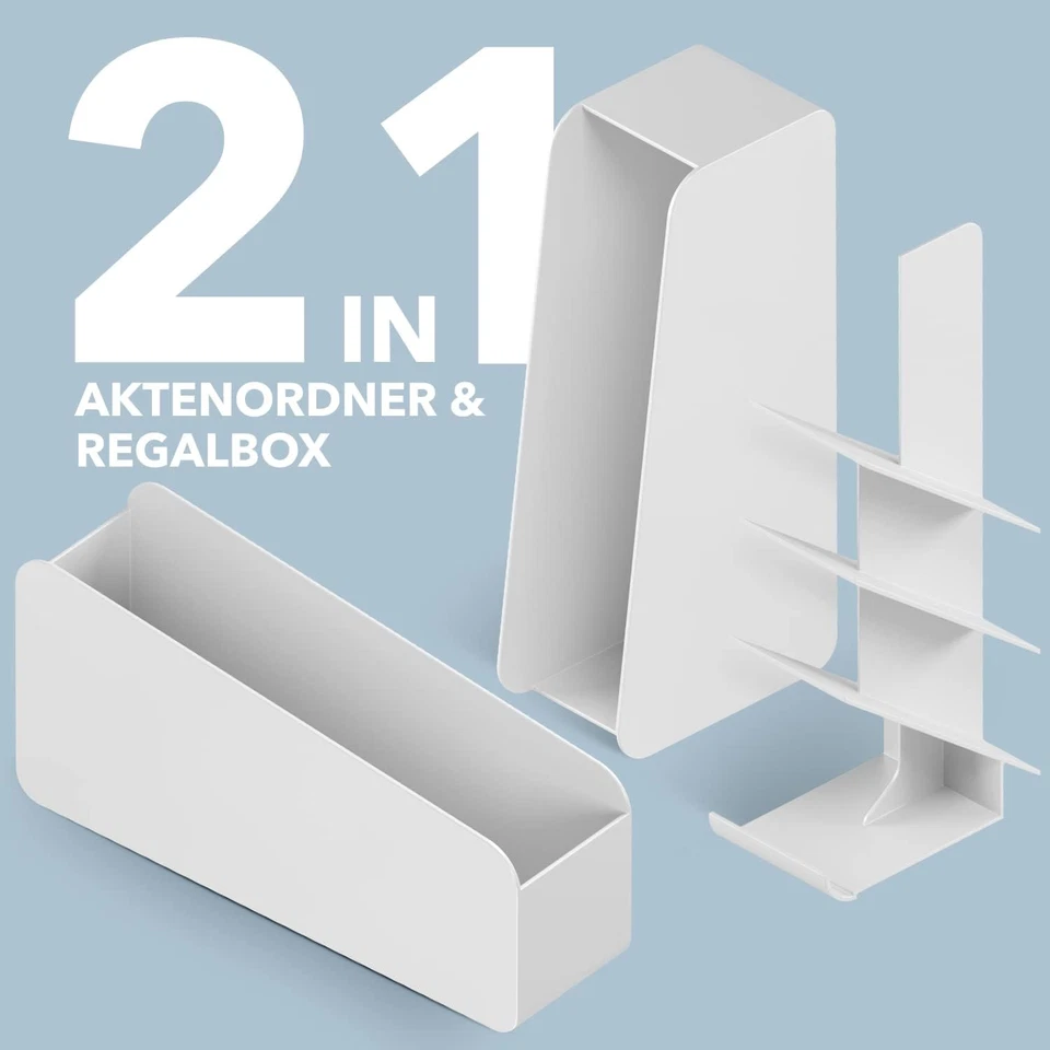 Schreibtisch Organizer weiß aus recyceltem Material mit RED DOT Design Award - Bild 4 von 4