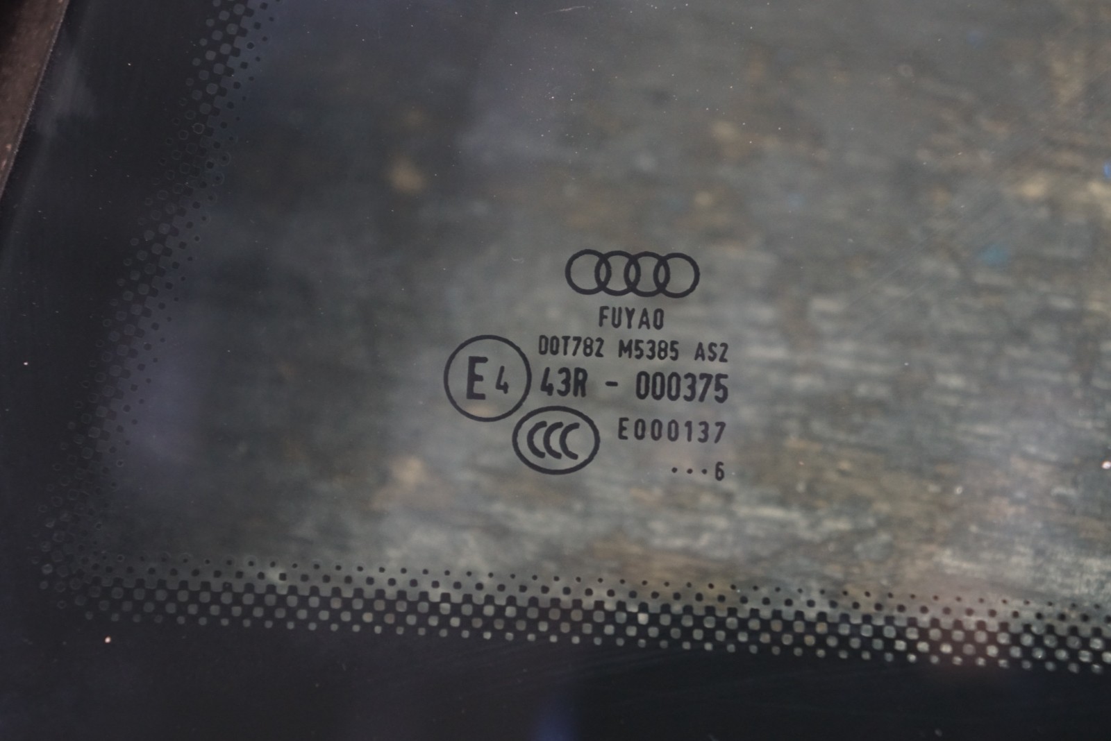 Audi R8 2017-2023 REAR+LEFT Quarter glass P/N 4S8845299