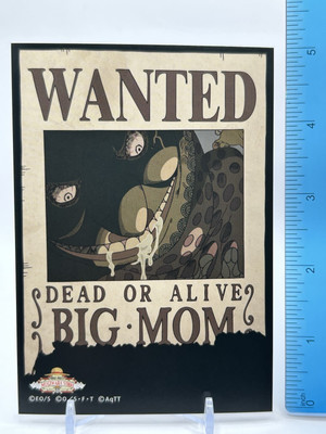 ONE PIECE WANTED POSTER Bromide Card BIG MOM Mugiwara Store From