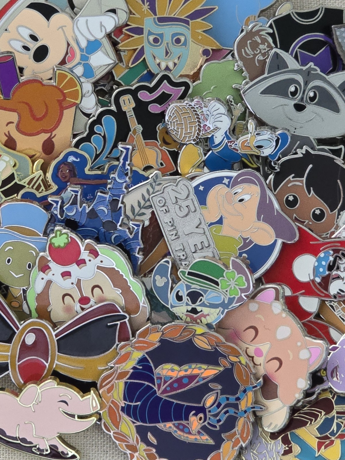 AUTHENTIC Disney Parks Trading Pins - Lot of 5 - No Duplicates - No Scrappers