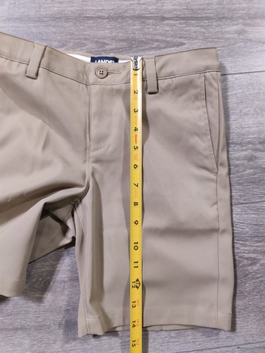 Lands End Shorts Girls Size 12 Biege Active Adjustable School Uniform Kids - Picture 8 of 9