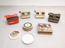 Lot of 4 Vtg Viewmaster View-Master Viewers w/ Numerous Reels