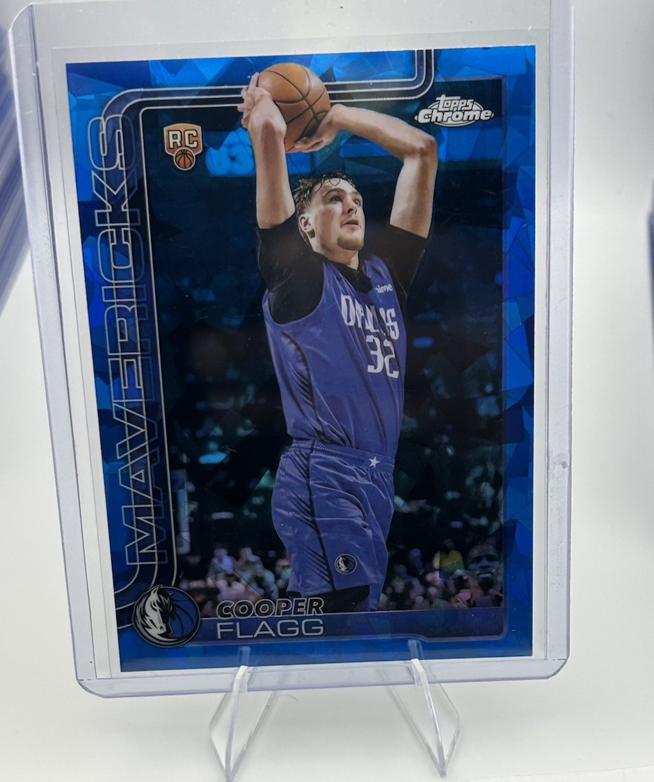 Topps Chrome Sapphire Cooper Flagg Dallas Mavericks Rookie Blue #251 2025-26