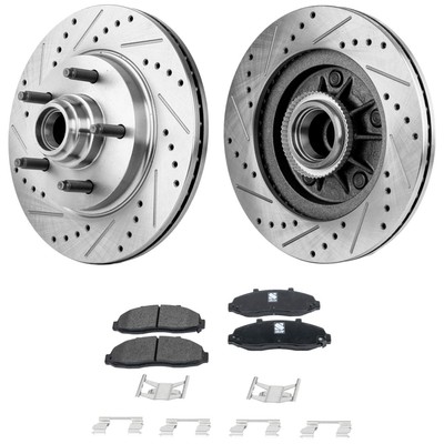 Front Brake Disc and Pad Kit for F150 Truck Ford F-150 Heritage Blackwood 2002