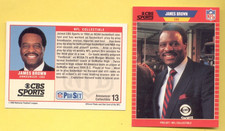 1989 Pro Set JAMES BROWN CBS Sports Announcers Insert Card