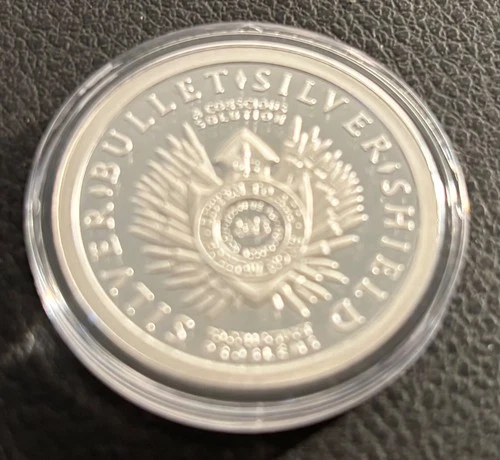 SLAVE QUEEN w Box COA  Coin Silver Bullet Silver Shield 1 Troy Oz .999 Rounds