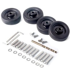 4 Pcs 50x15mm Luggage Wheels Replacement Wear Resistant Suitcase Repair Kit