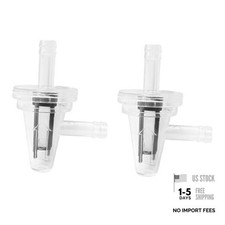 Car Inline Fuel Filter, 90 Degree Transparent Auto Filters for 1/4 Fuel - 2 PCS