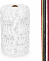Makramee Garn Baumwollgarn 2Mm 300M DIY Handwerk Weiß Basteln