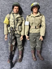 U.S. Army Soldiers WWII  Blue Box Elite Force 1/6 Scale Figure , 12” Lot Of 2