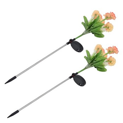 2x Solar Garden Lights LED Solar Flower Lights For Garden Patio Lawn Yard Pa SET