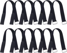 18 inch Extend Cable Strap and Adjustable Securing 1 x 18 in, Black 