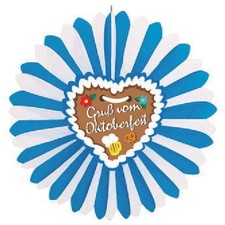 Dekofächer Gruß vom Oktoberfest 60 cm