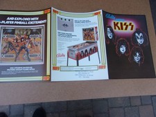 Kiss Bally Pinball Flyer Original 1979 Bifold 1 Owner Never Used or Displayed