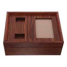 Wooden Box for Pet Remains Dog Urn Picture Frame Memorial Keepsake