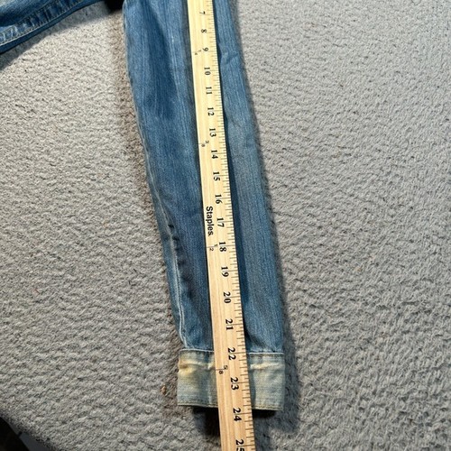 True Religion Kurtka jeansowa Damska Medium Niebieska Denim Klapa Kieszeń Trucker Jimmy - Zdjęcie 7 z 12