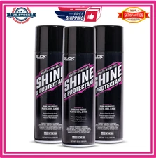 Slick Products Shine & Protectant Spray 3-Pack, High-Gloss Clear Coat