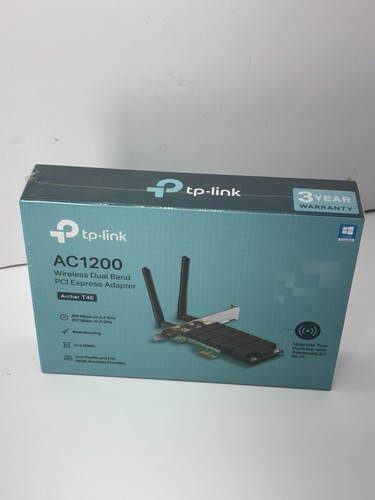 TP-Link AC1200 WLAN Dual Band PCI Express WiFi Adapter Archer T4E - Neu - Bild 2 von 7