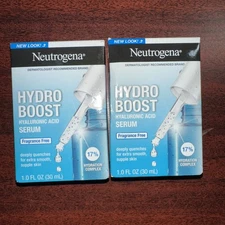 2 Neutrogena Hydro Boost Hyaluronic Acid Serum 1.0 fl oz  Free Ship