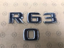 Mercedes Benz R63 R 63 0 30 emblem letters badge decal trunk rear OEM  Genuine