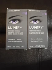 2 BAUSCH + LOMB LUMIFY REDNESS RELIEVER EYE DROPS 0.25OZ  (B2)
