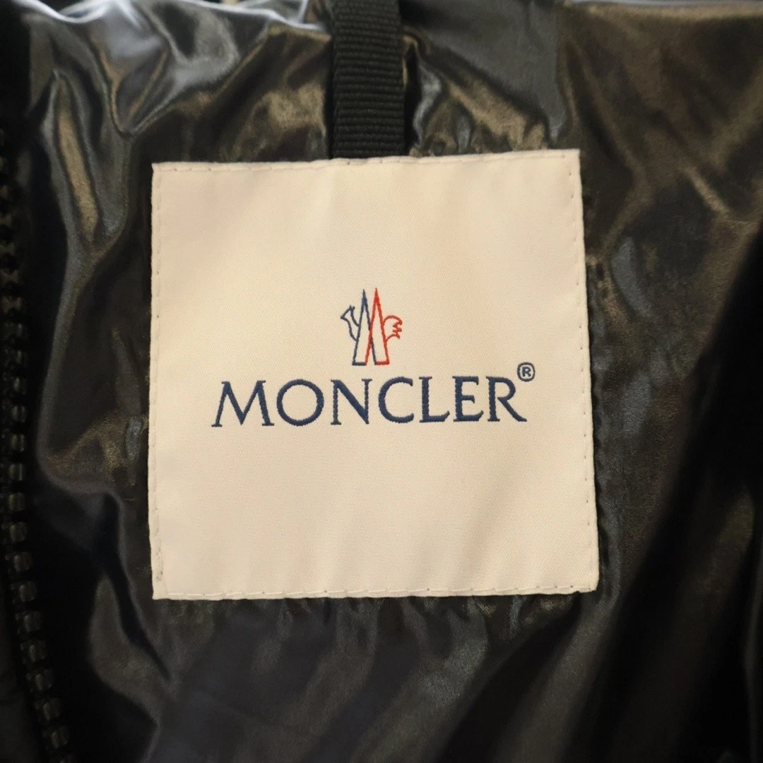 MONCLER MONTCLA felpa con cappuccio logo ricamato zip piumino usato7e9bf