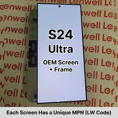 DISCOUNT OEM For Samsung Galaxy S24 Ultra OLED Display Touch Screen w/ Midframe