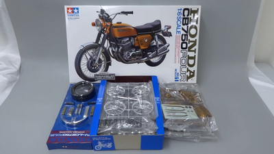 TAMIYA HONDA CB750FOUR 1:6 初期組立チェーン仕様 Tamiya 1/6 Honda CB750 Four Big Scale Series Plastic Model Kit