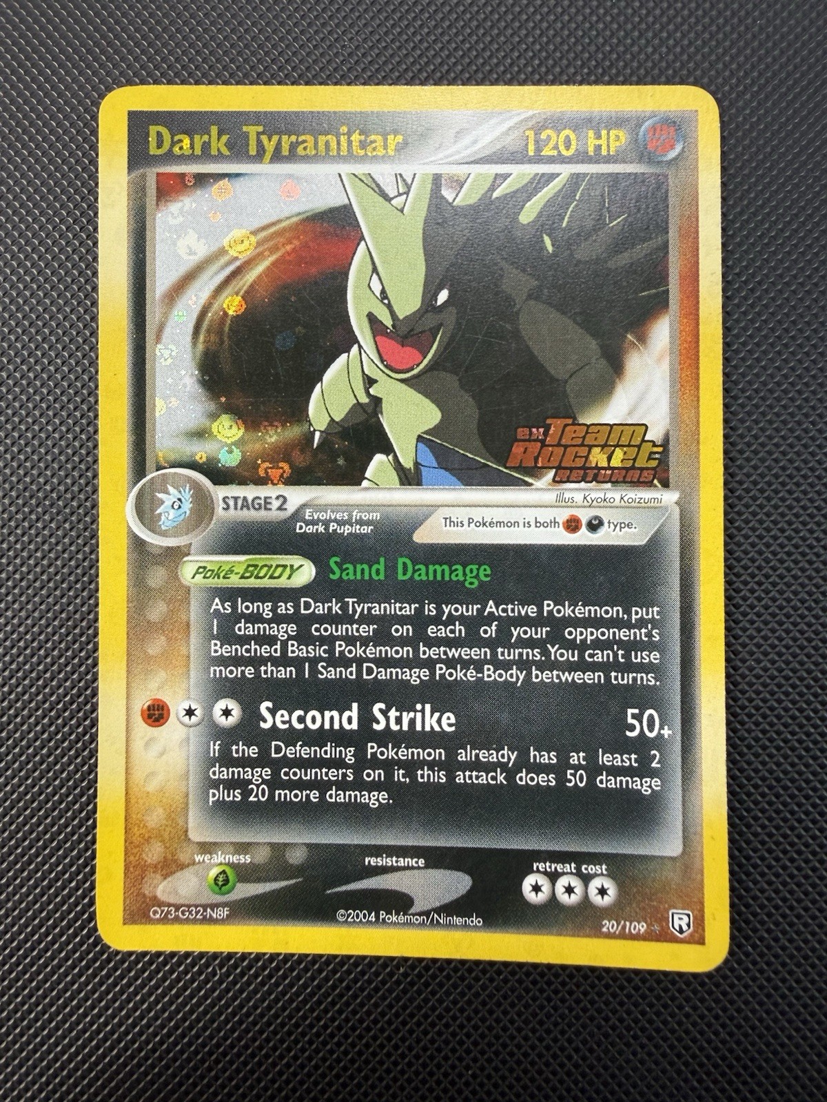 Dark Tyranitar 20/109 Team Rocket Returns Pokémon Card Reverse Holo NM-