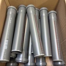 34x Ostendorf 172010 HTSafe Rohr Abflussrohr DN 50 x 250 mm grau Kunststoffrohr