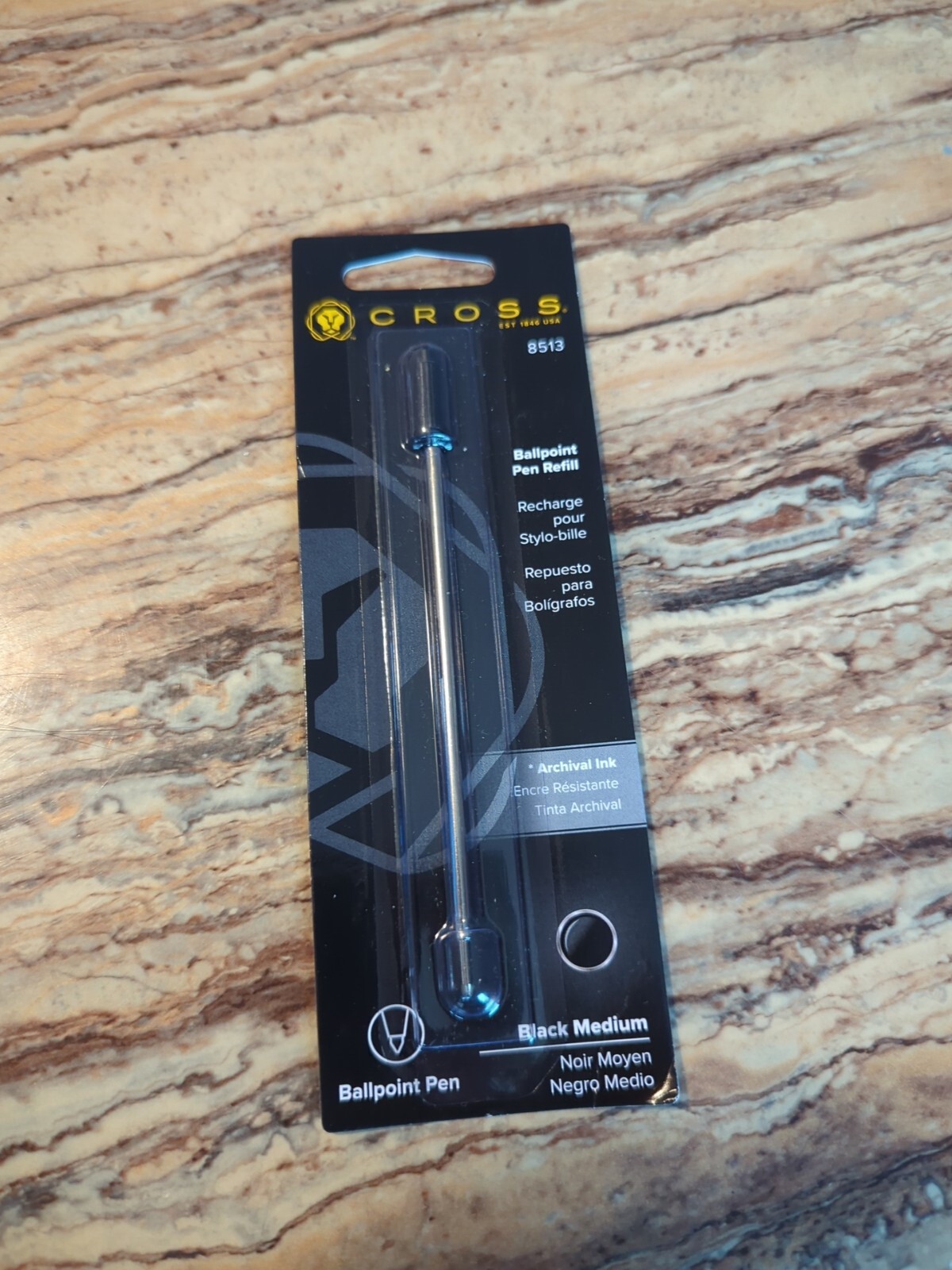 CROSS Ballpoint Pen Oil Refill M Medium Point 8513 Black,