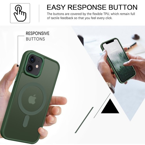 For iPhone 12 Mini 5.4" Case MagSafe Magnetic Shockproof Rugged Slim Phone Cover - Picture 4 of 8